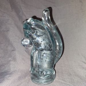 VTG Altaglass Solid Glass Squirrel 1980 Made In Canada Marked Bubble Paperweight